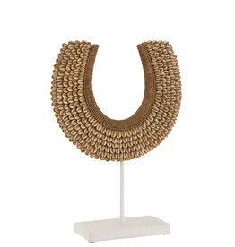 j-line schelpketting op voet beige