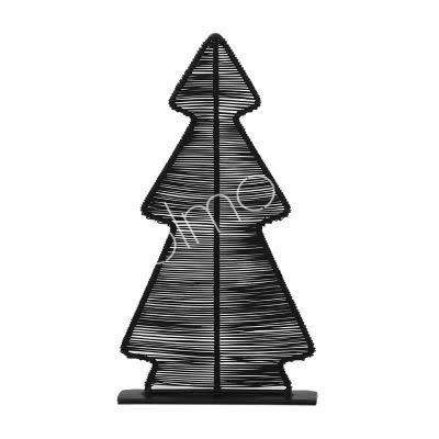 kan zijn schuintrekken Genre kerstboom metaal draad plat klein zwart - label1861 woondecoratie