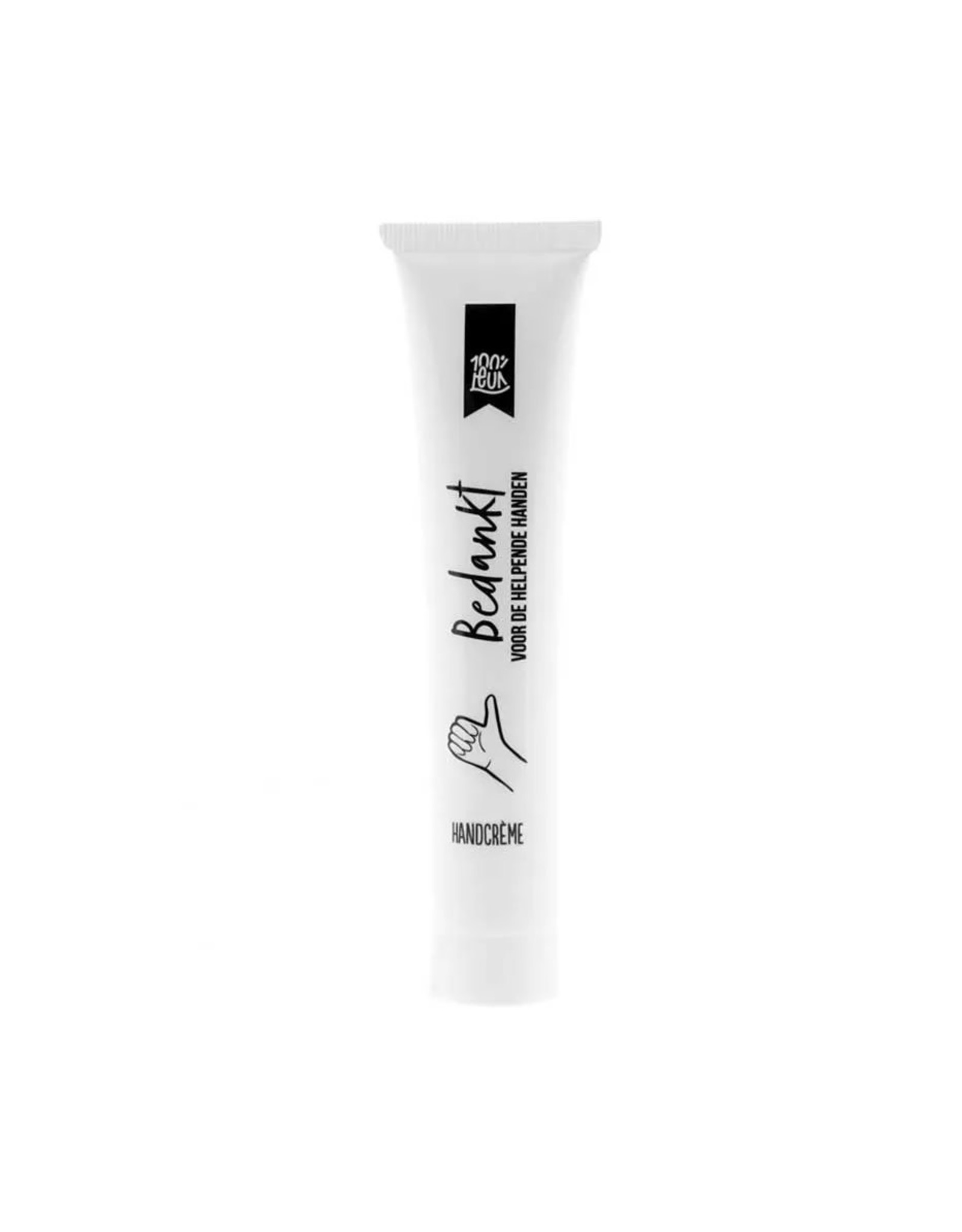 100% leuk Handcrème tube - helpende handen 50 ml - lang