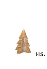 HS kerstboom kaars taupe S