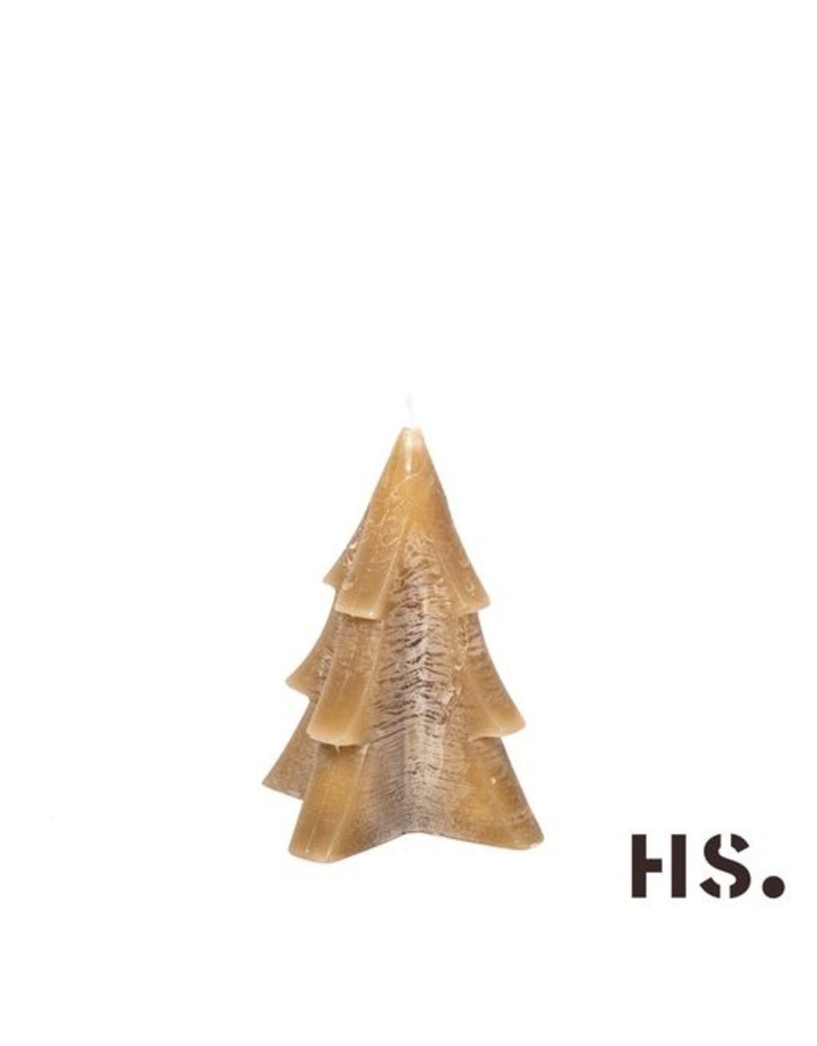 HS kerstboom kaars taupe S