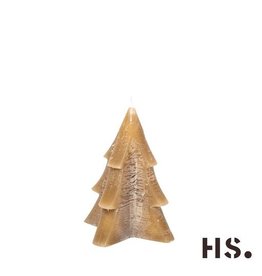 HS kerstboom kaars taupe S