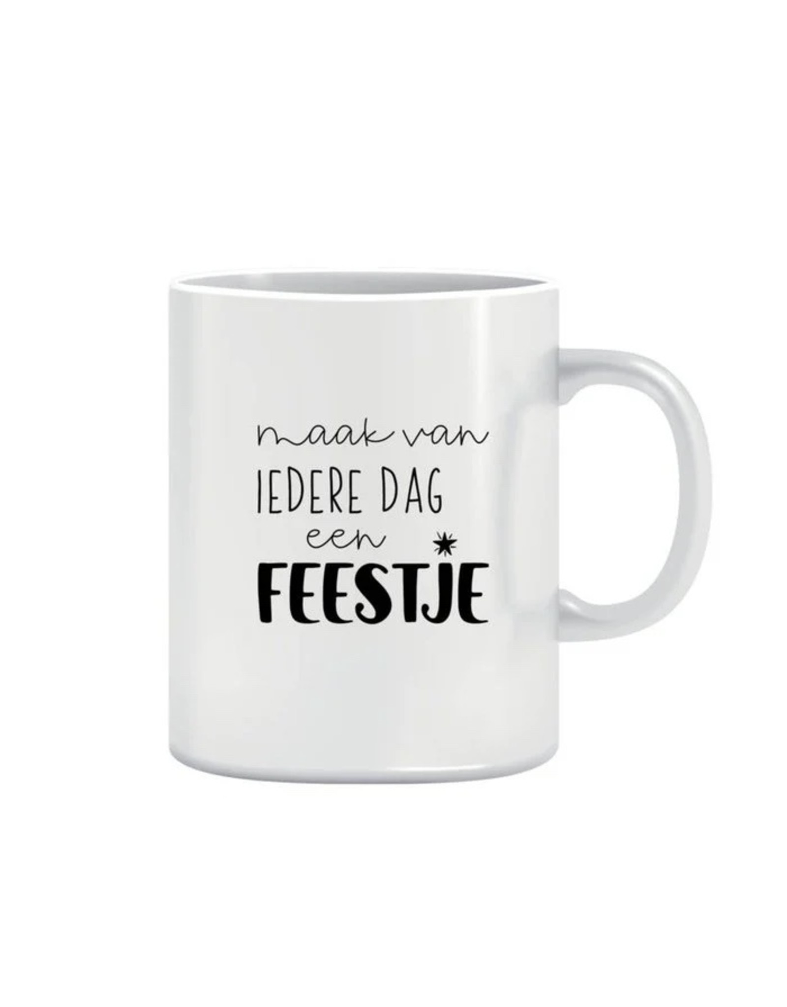 miek in vorm Miek mok , Maak van iedere dag een feestje