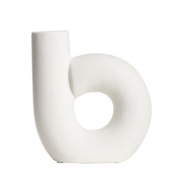 Gusta vaas B-vorm 14,4x5,2x15,'cm gebroken wit