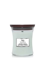 Woodwick geurkaars medium sagewood&seagrass