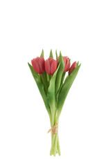boeket tulpen 7 stuks 31.5 cm fel roze