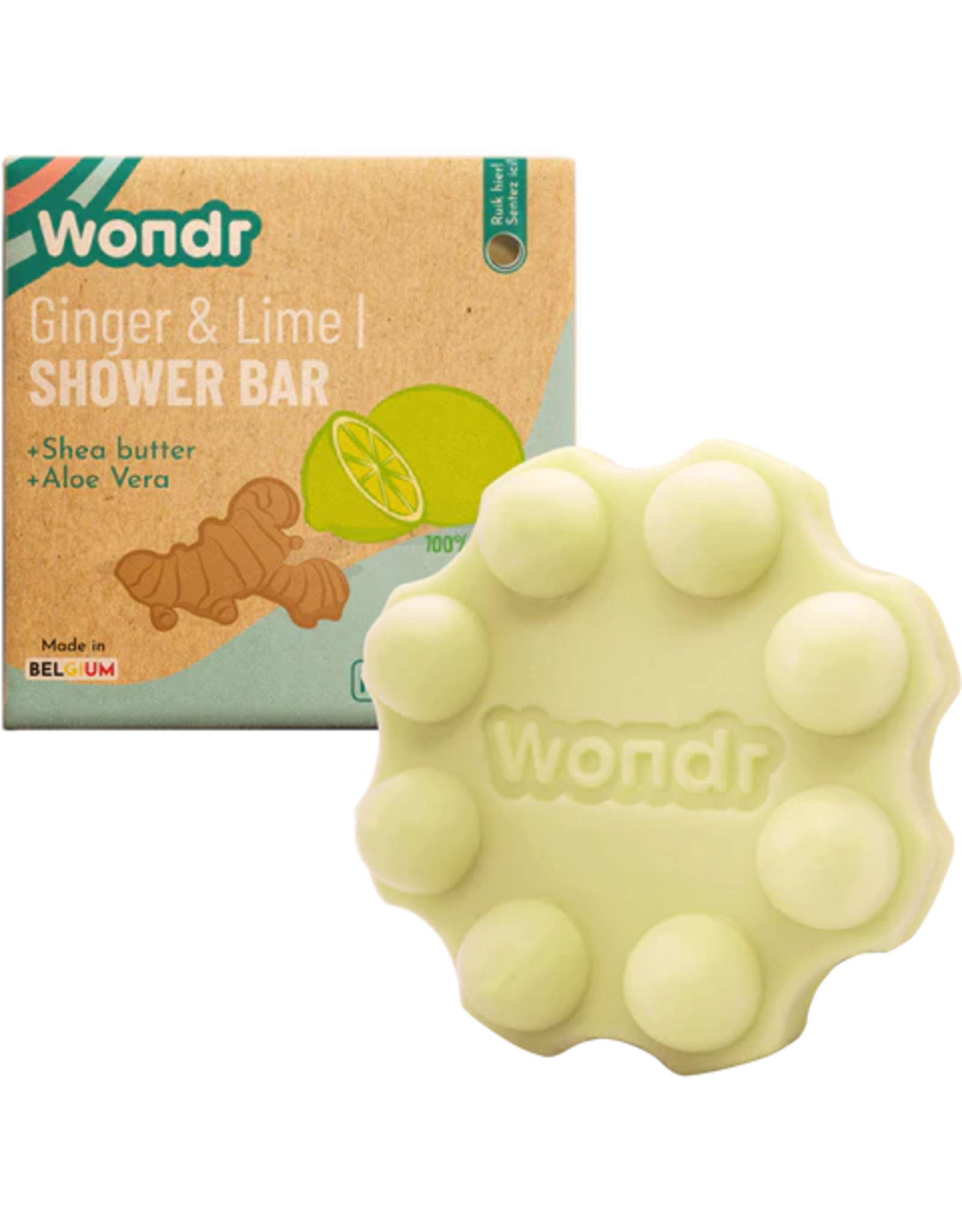 Wondr care Wondr shower bar energizing lime & ginger