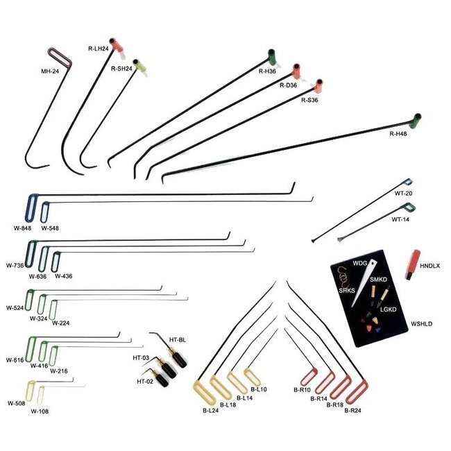 DentCraft Tech Set – Complete 38-delige PDR Toolset voor Professionals