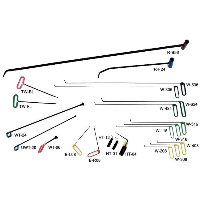 Set di Strumenti PDR per Riparazione Danni da Grandine - 22 Pezzi