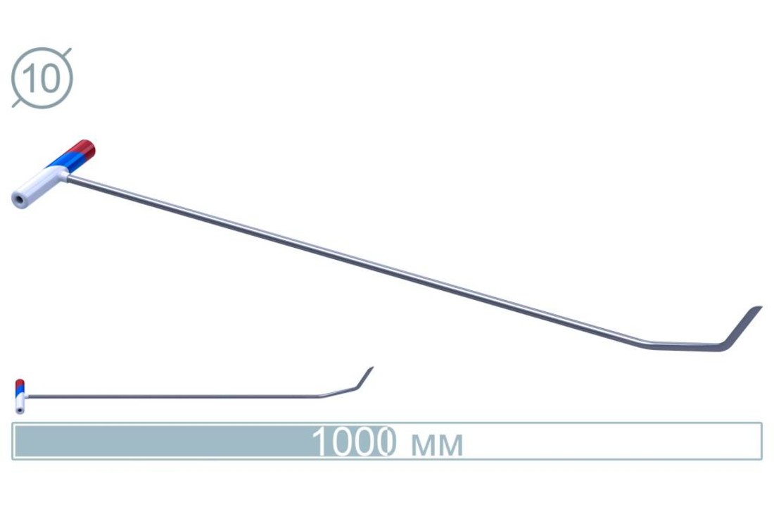 100 CM Pręt ze stali nierdzewnej 60° Nóż