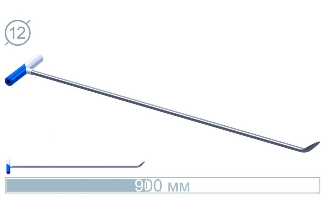 90 CM Stainless Rod 45° Bullet