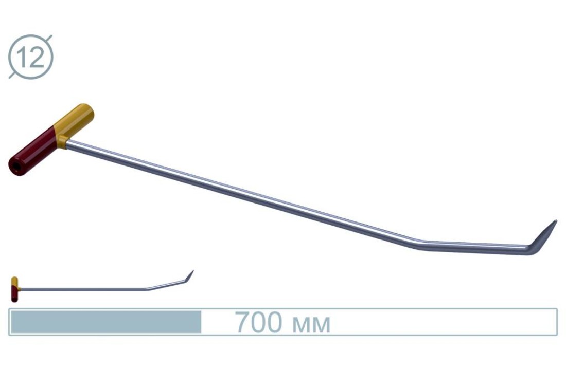 Pręt ze stali nierdzewnej 70 CM Pocisk 59°