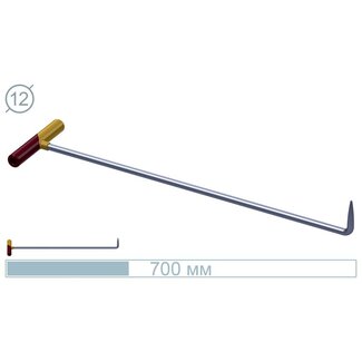 AV Tool 10009 70 CM Stainless Rod 90° Bullet