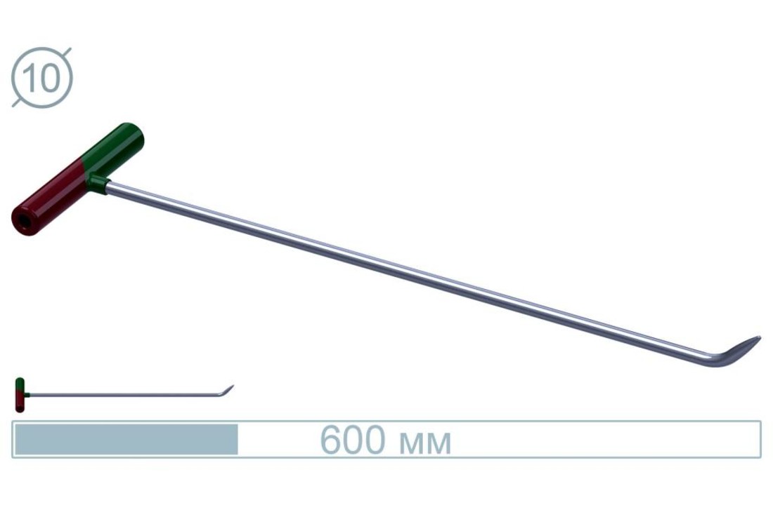 60 CM Stainless Steel 45° Rod - Essential PDR Tool