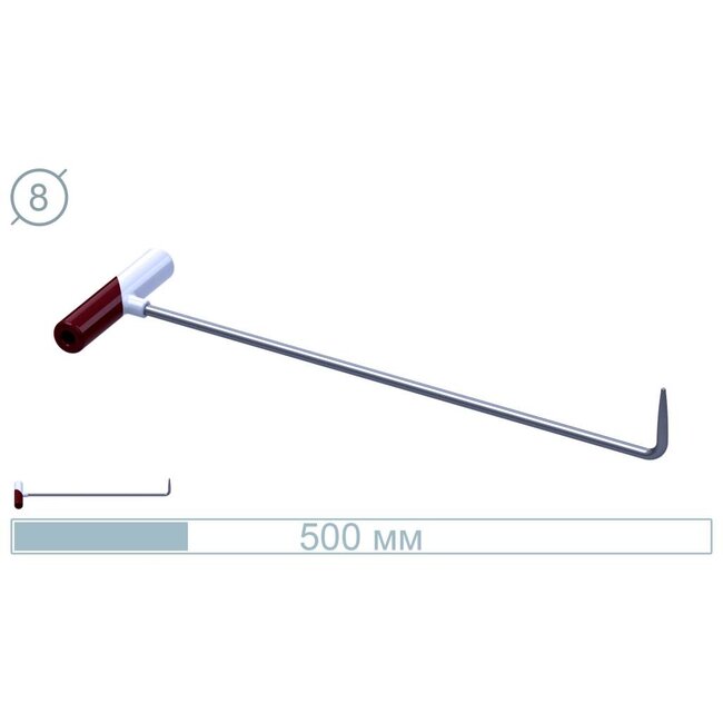 50 CM RVS Bullet – Essentiële Tool voor Professionele PDR Specialisten