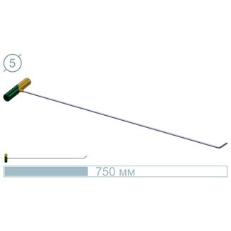 AV Tool 10022 75 CM Edelstahlstab 45° flach