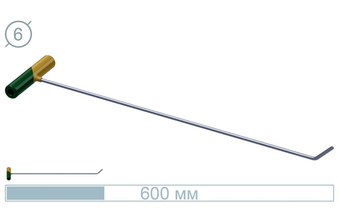 60 CM RVS Stang 45° Plat – Essentiële PDR Tool voor Professionals