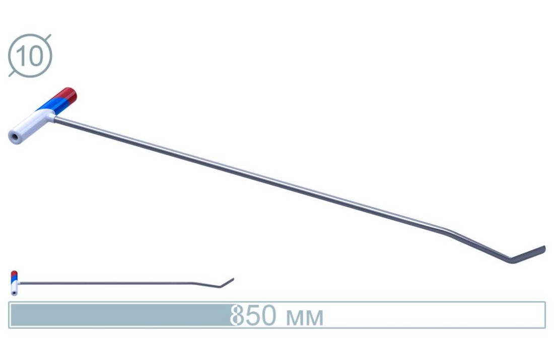 85 CM Tige Inox 45° - 10° Couteau PDR – Outil de réparation professionnel