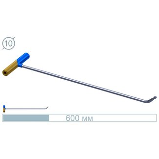 AV Tool 10027 60 CM Varilla Inoxidable 45° Kugel