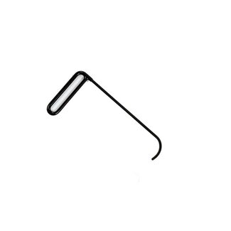 Dentcraft Side Panel Hook 12" (30 cm), .243" diameter with 2" (5 cm) curved flag-SPH3