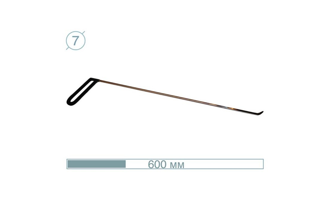 07012 60CM - Strumento PDR in Acciaio Inox 45°