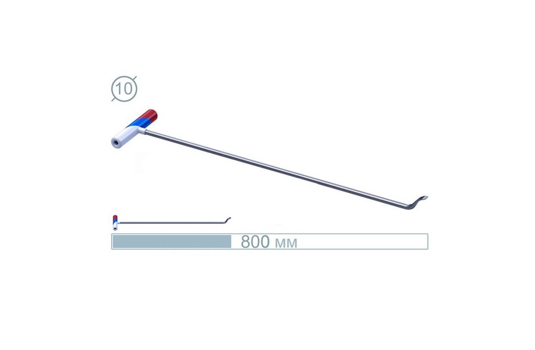 07014 80CM Haken Schlangenstange – Edelstahl PDR Werkzeug