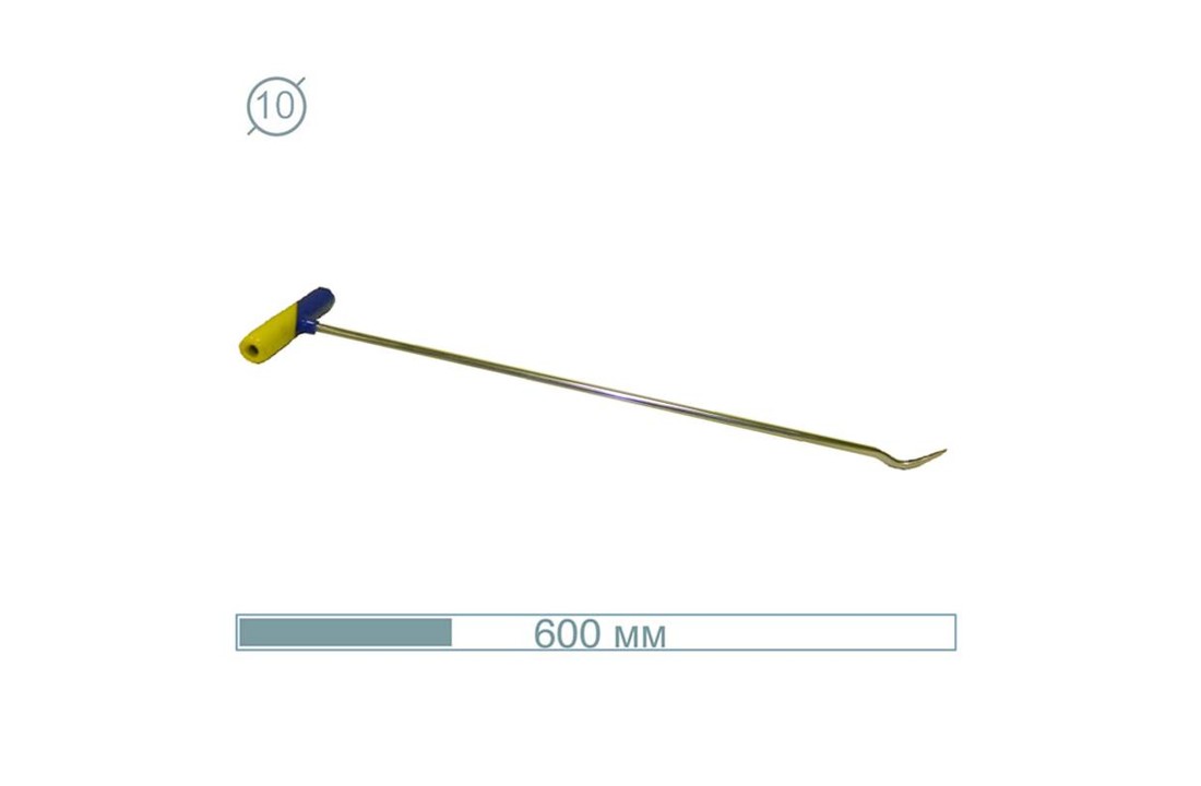 07004 60CM Hook Stainless snake Rod