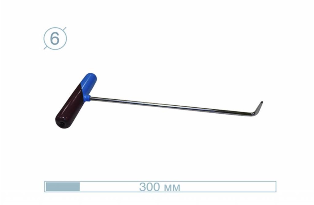 10038 30 CM Edelstahlstab 90°
