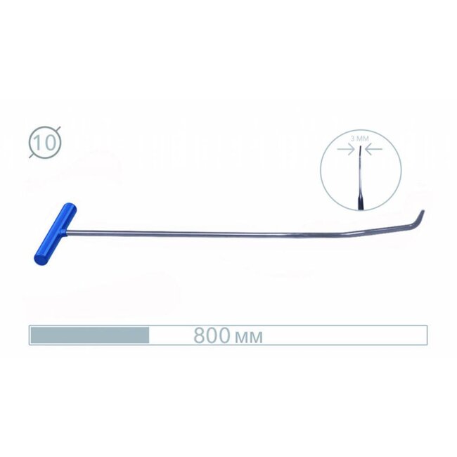 80 CM RVS Stang 20°/70° – Essentiële PDR Tool voor Professionals