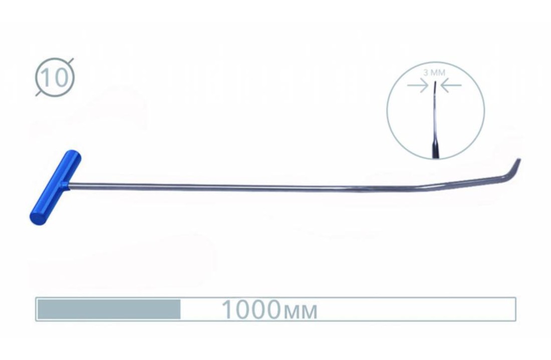 10048 100 CM Edelstahlstange 20° / 70°
