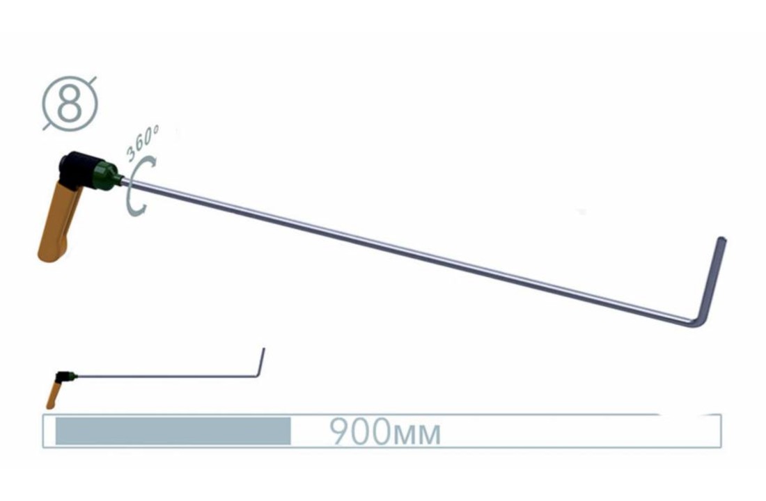 09029 90 cm UZS Tool, handvat verstelbaar