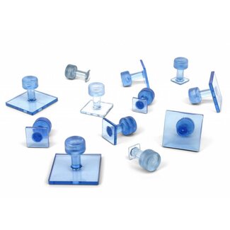 Keco Black Ice Variety Pack Linguette adesive quadrate lisce (12 pezzi)