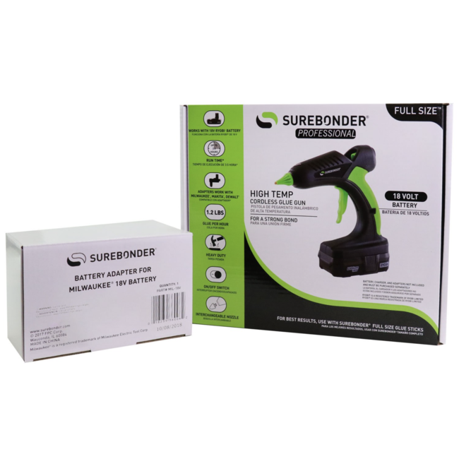 PRO2-60 Watt 18V Surbonder – Drahtlose Klebepistole für Profis