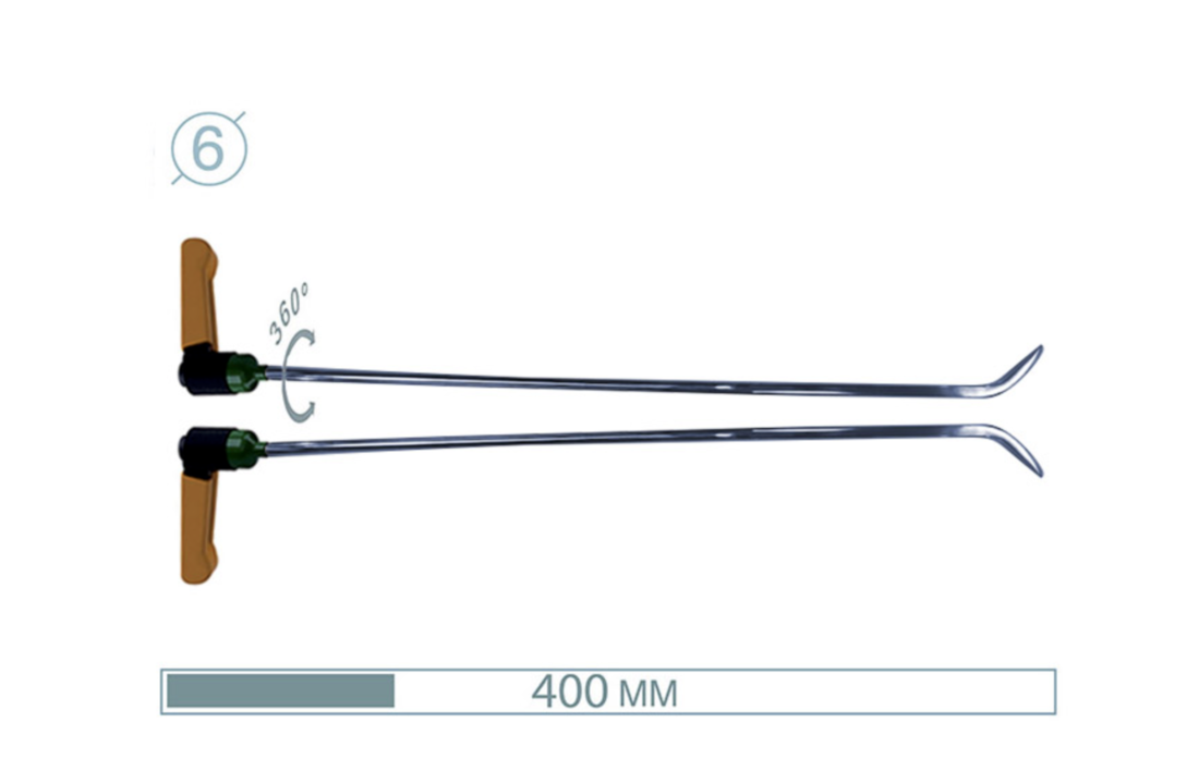40cm ø6 mm Brace Tool 2 pary 45° 15° adj Ostre jak brzytwa
