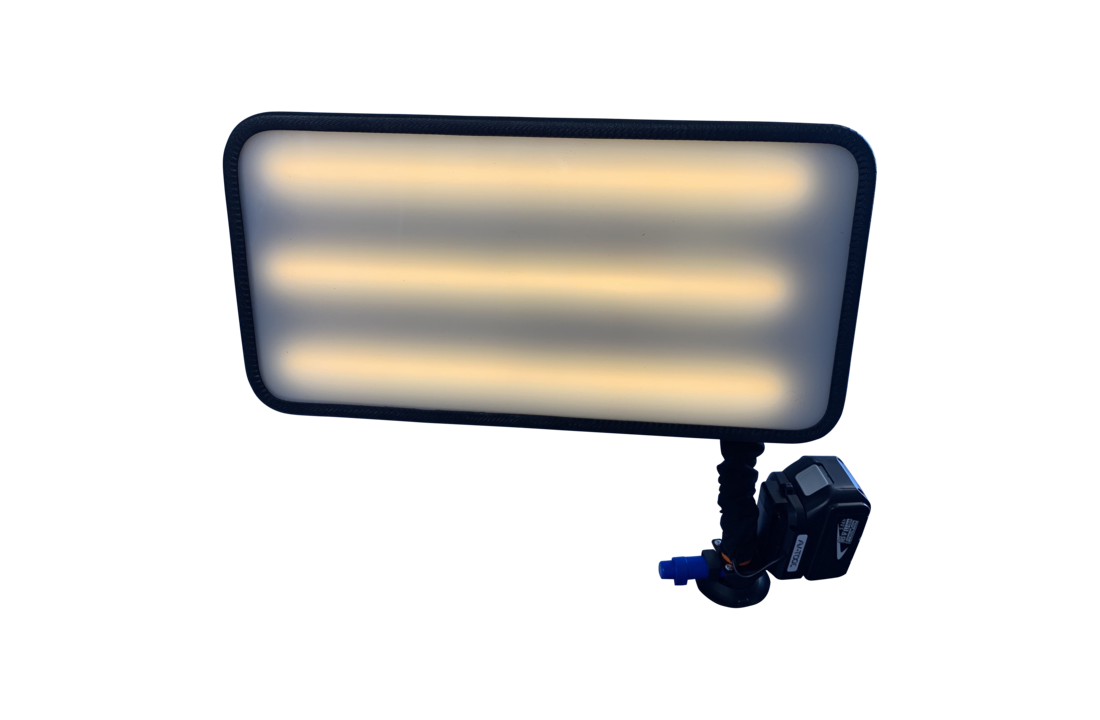 Bandes 04080 W HD 6 LED avec gradateur et connecteur de batterie Makita