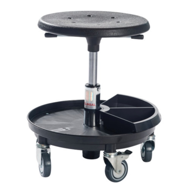 Taburete de Trabajo PDR - Ergonomía y Movilidad para Profesionales