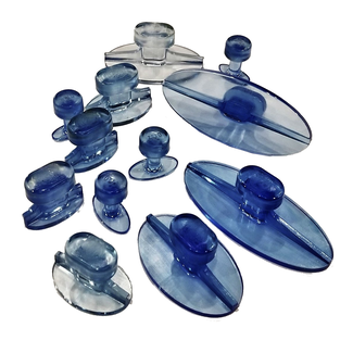 Keco Black Ice Variety Pack Pestañas de pegamento ovaladas lisas (12 piezas)