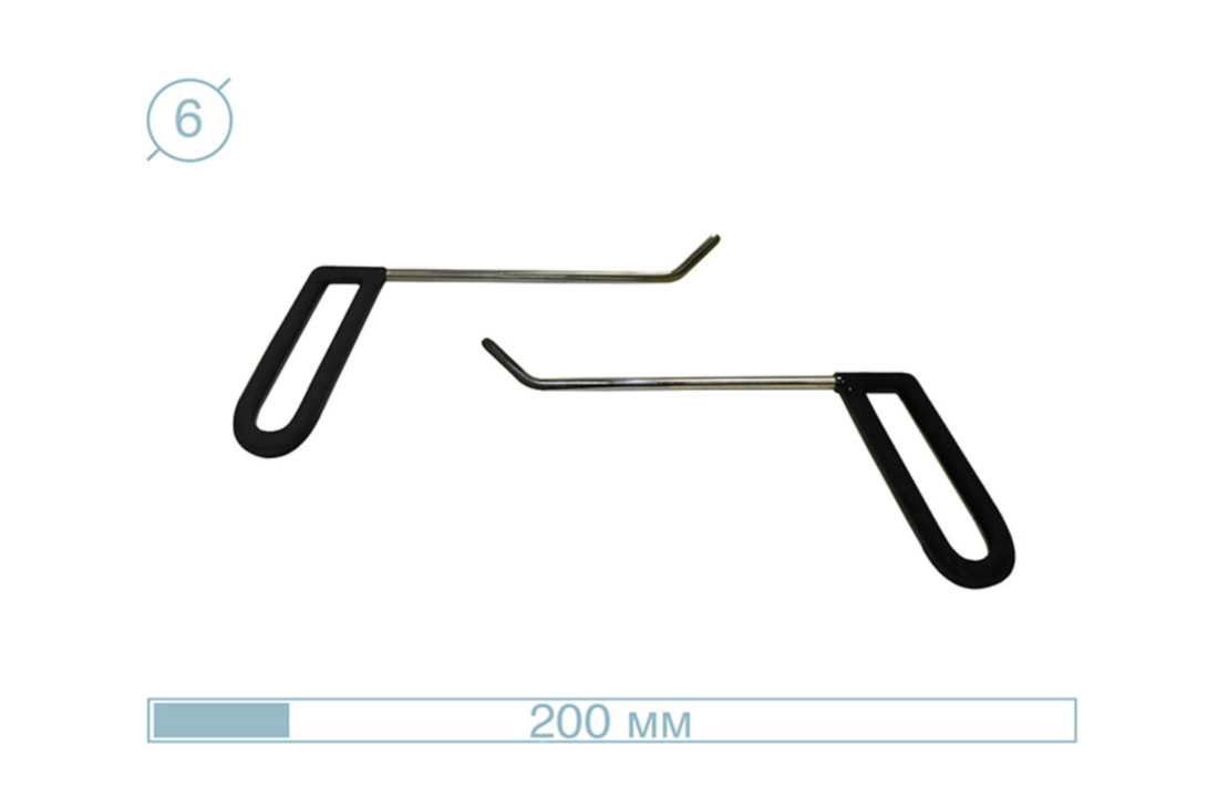 12001-2 200mm ø6mm Set di attrezzi per controventi 45°