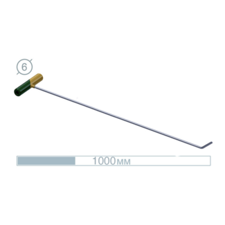 AV Tool 10024  100 CM Stainless Rod 45° Flat ø6 MM