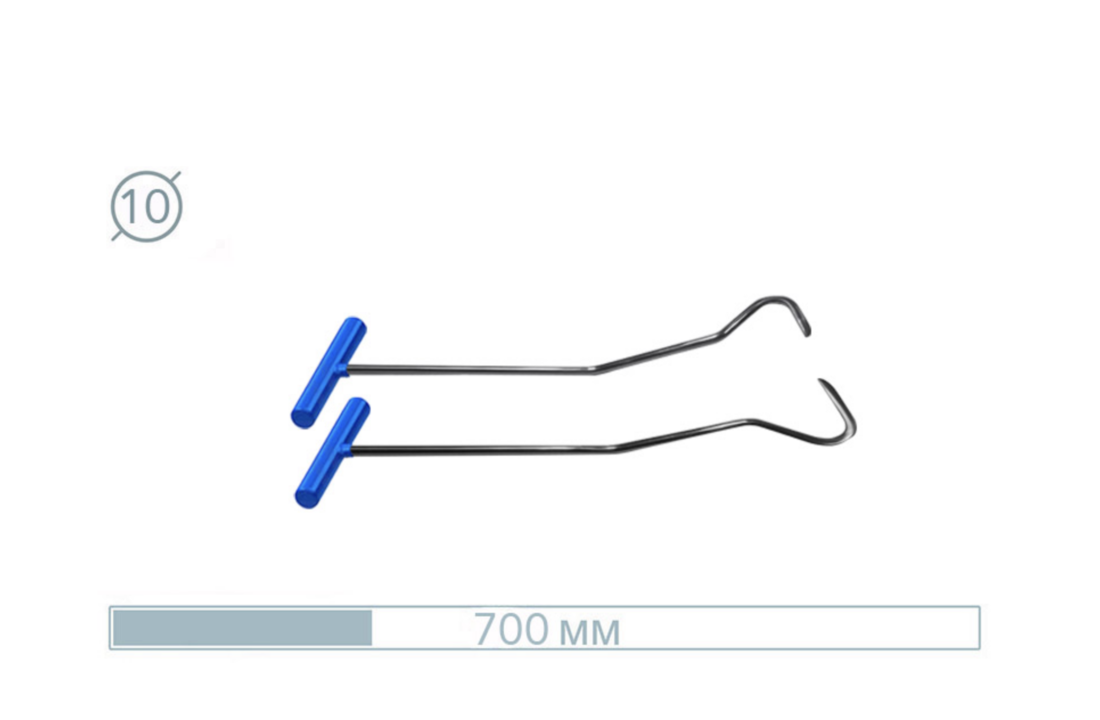 Crochet Inox serpent Tige 07023-2 – Outil PDR Premium pour Pros
