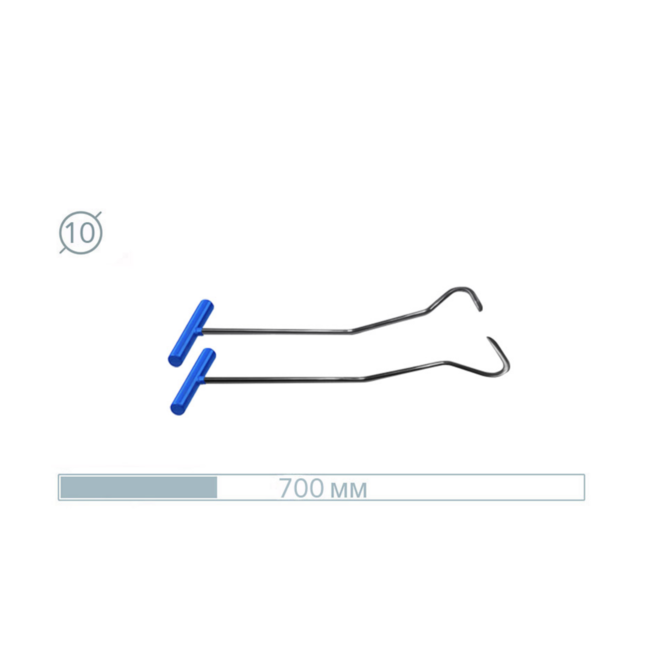 Crochet Inox serpent Tige 07023-2 – Outil PDR Premium pour Pros