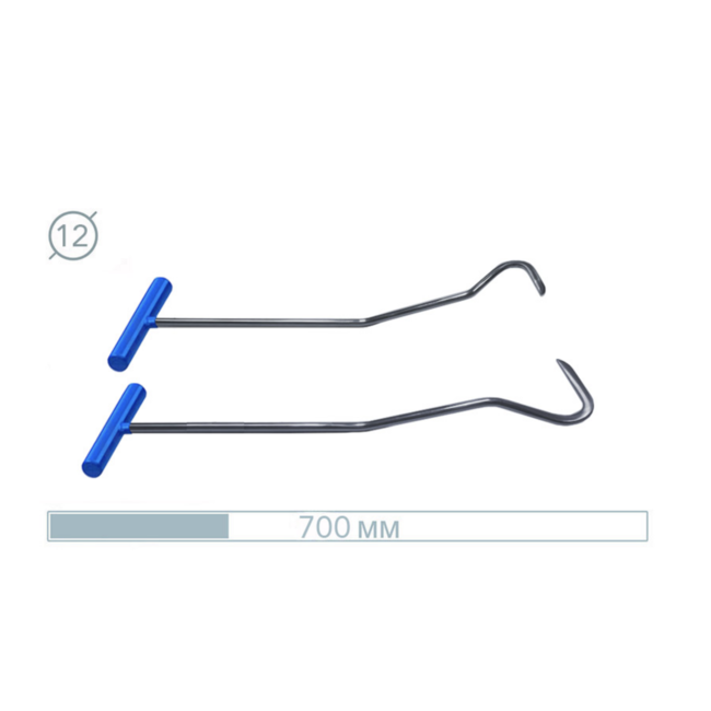 07021-2 Gancio Acciaio Inossidabile PDR – Strumento di Precisione 2 PCS