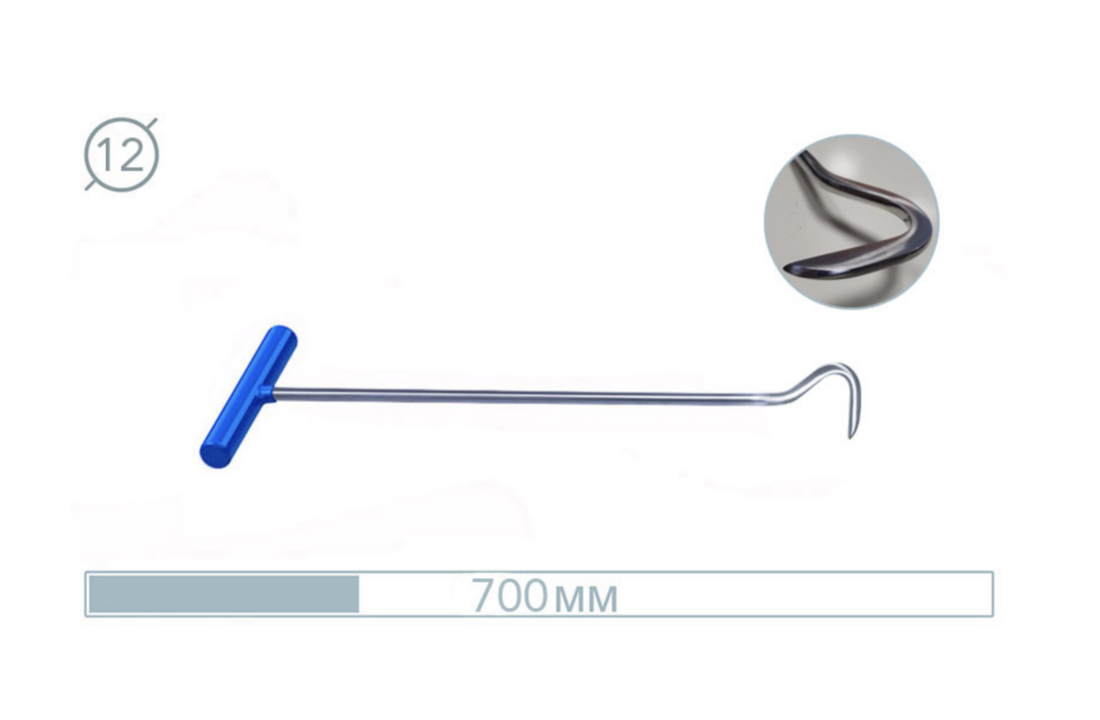 07019 Crochet Inox Snake Rod