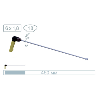 AV Tool 18018PR 45 cm whale tail, tip breedte 18 mm, handvat verstelbaar