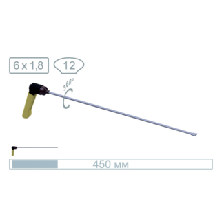 AV Tool 18021PR Cola de ballena de 45 cm, con punta de 12 mm de ancho, adj.