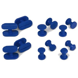 Keco KECO Variety Pack Niebieskie gładkie i wgłębione dwustronne zakładki Flip Tabs (12 sztuk)