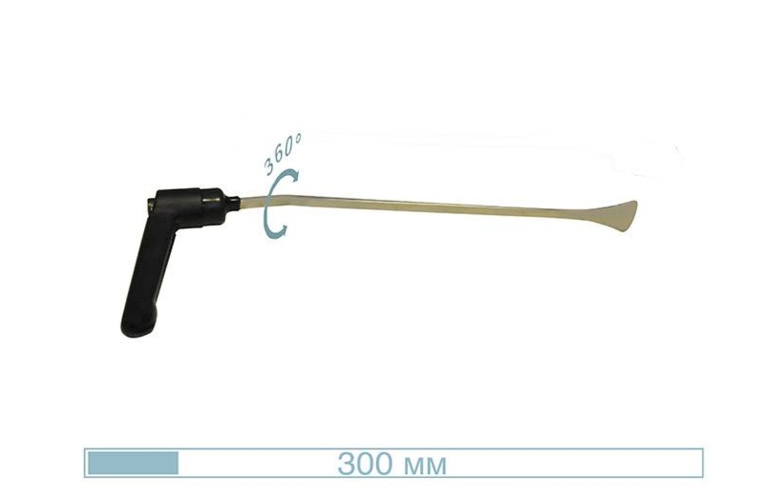 18028 Queue de baleine de 30 cm, avec une pointe de 30 mm de large, adj