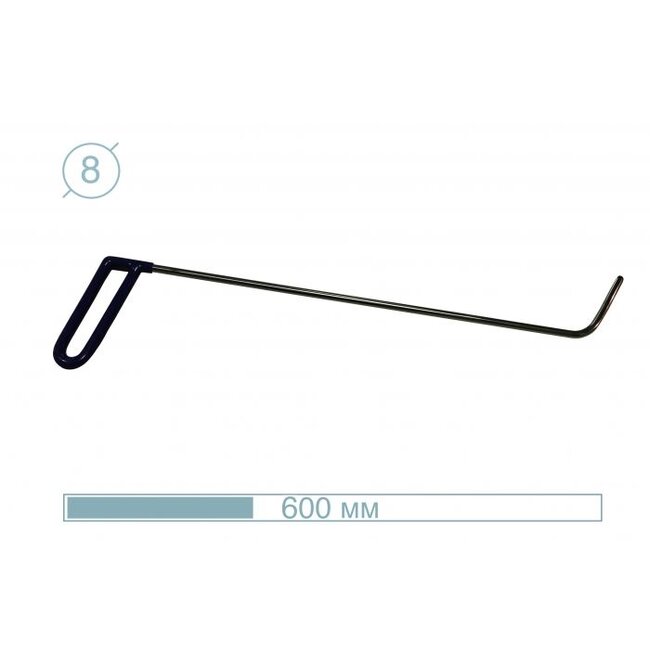 60cm ø8mm Herramienta puerta Plana