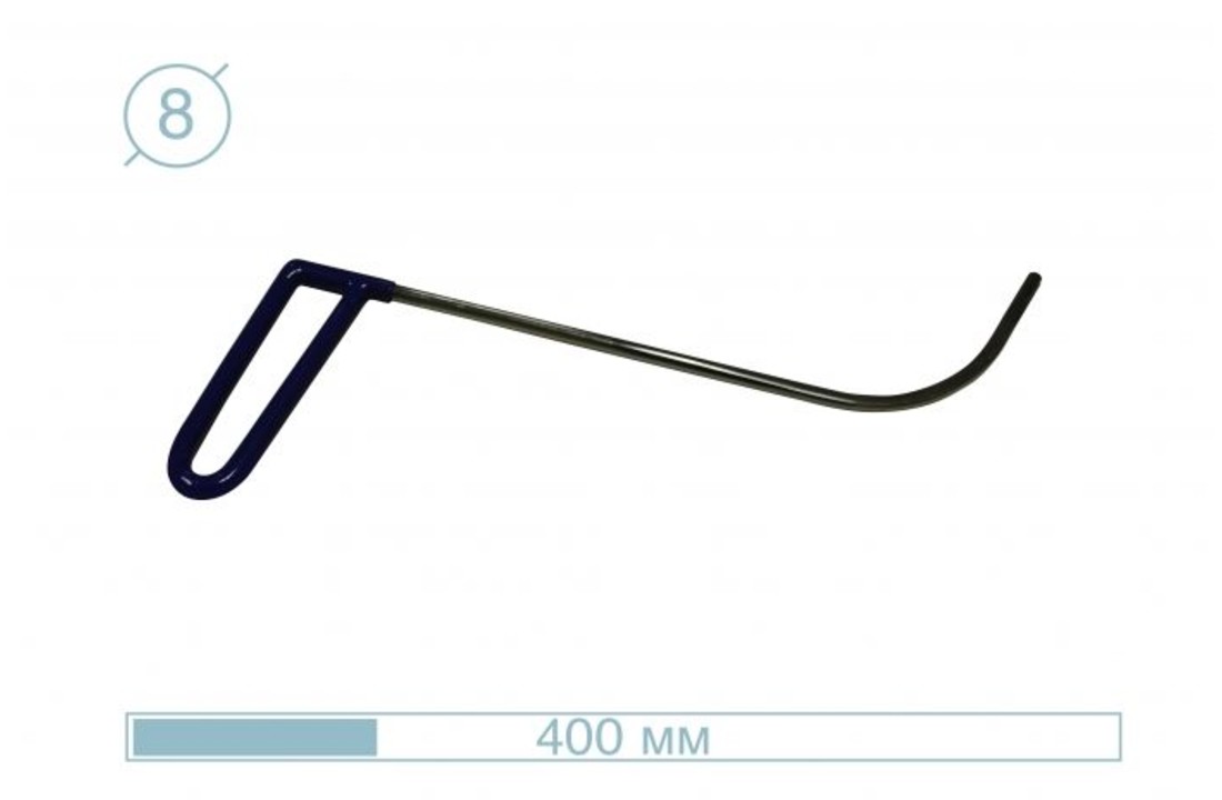 40cm ø8mm Türwerkzeug Flach