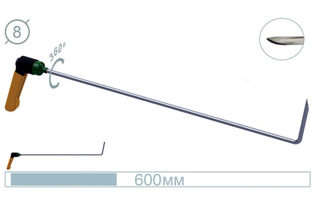 Outil de 70 cm Razor Sharp tip adj